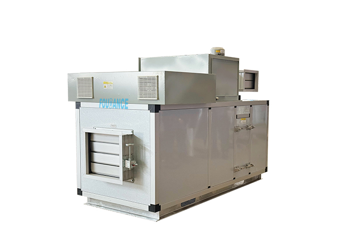 Desumidificador de rotor dessecante industrial com controle PLC totalmente automático de 3000CMH com HMI